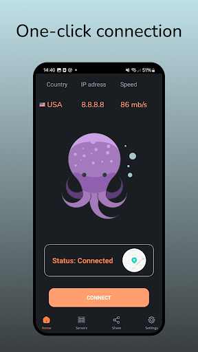 Octopus VPN & Proxy ภาพหน้าจอ 0