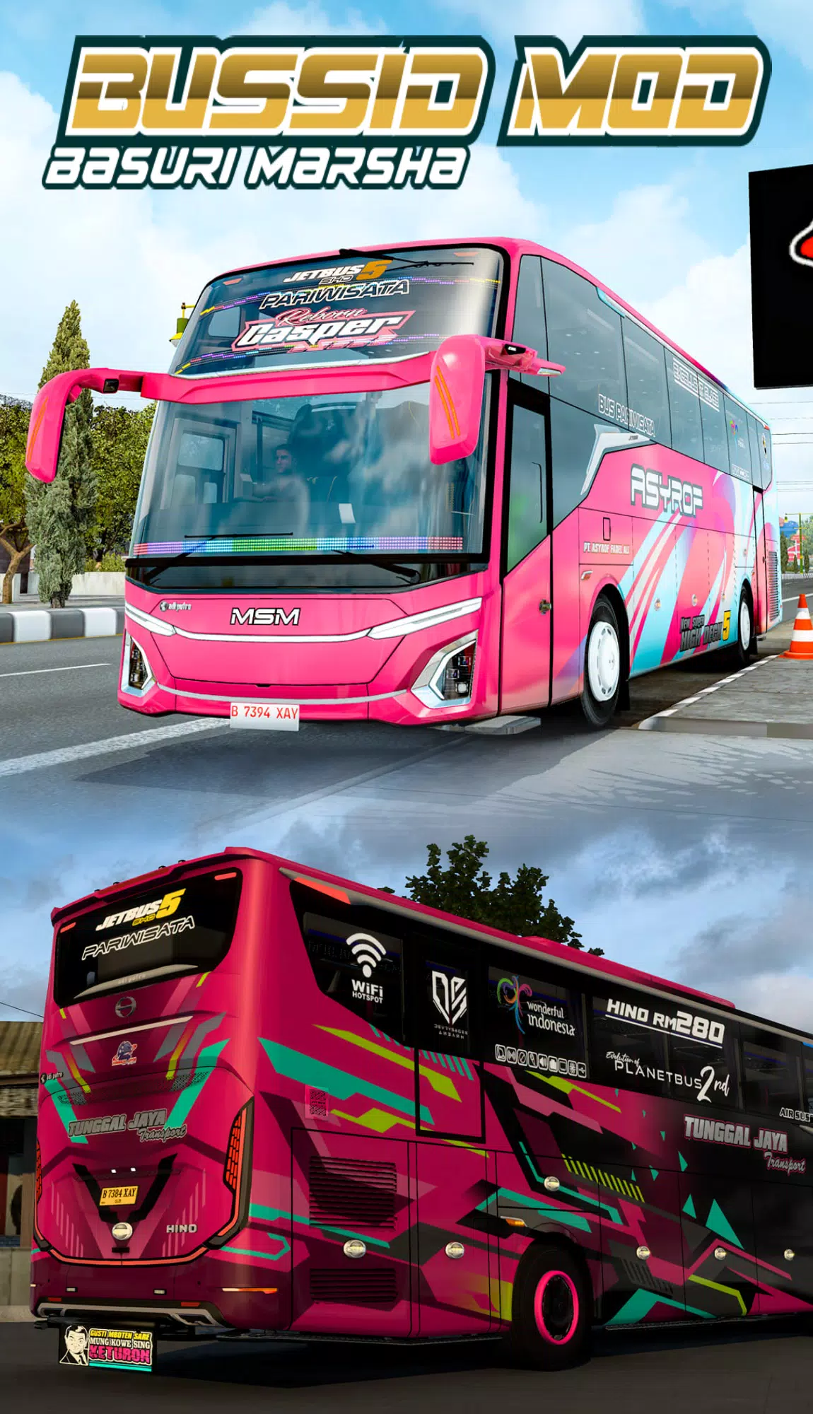 Bussid Mod Basuri Marsha 스크린샷 1