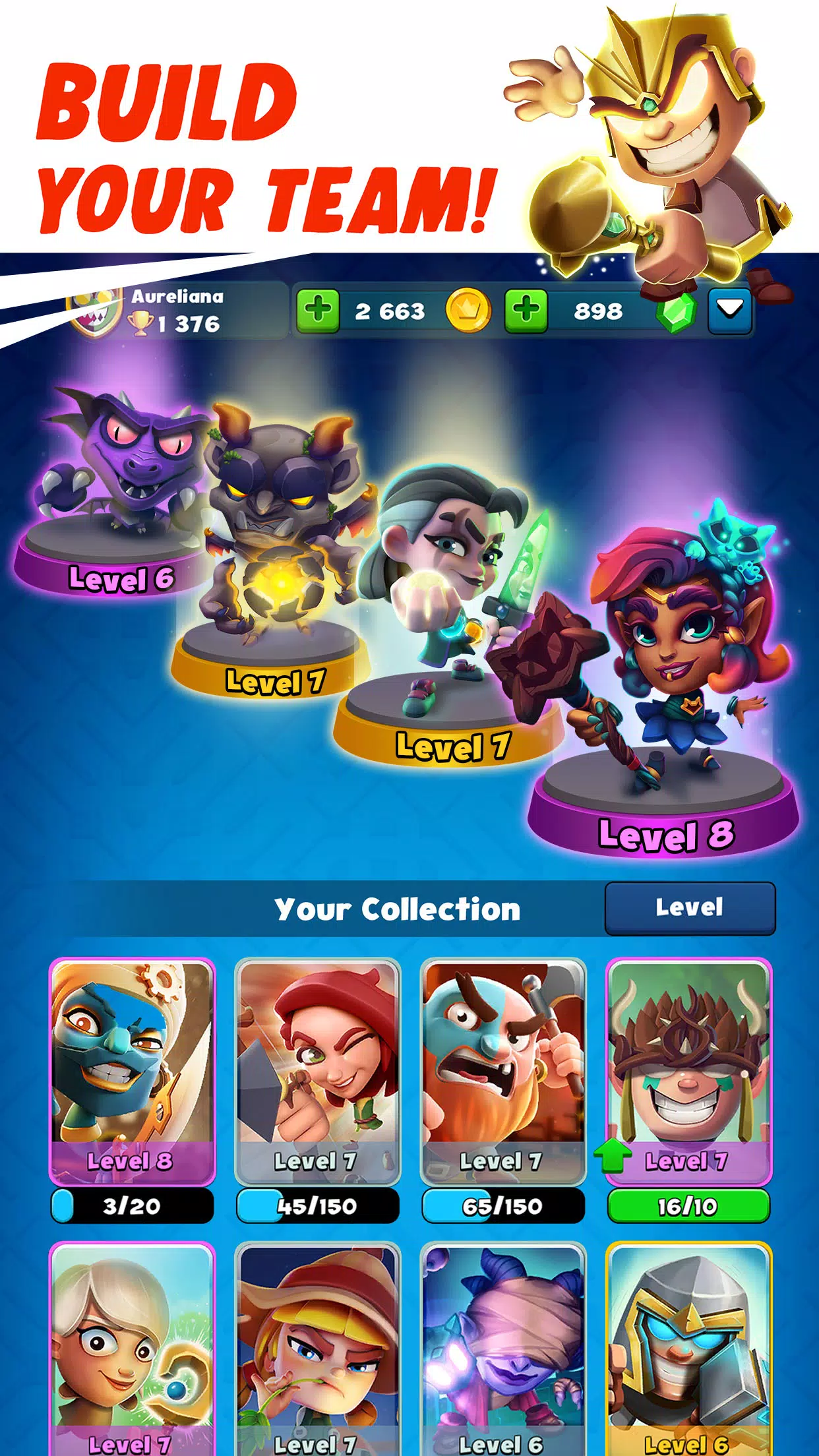 Smashing Four: PvP Hero bump Capture d'écran 2