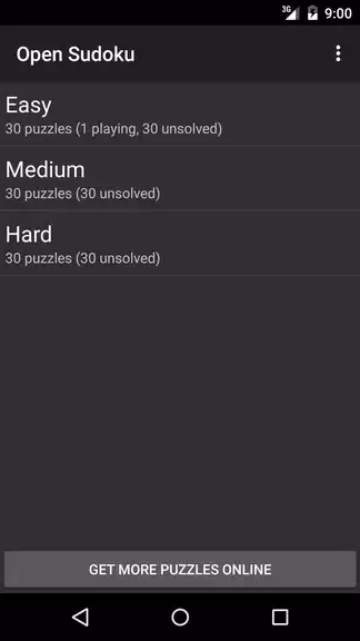 Open Sudoku स्क्रीनशॉट 0
