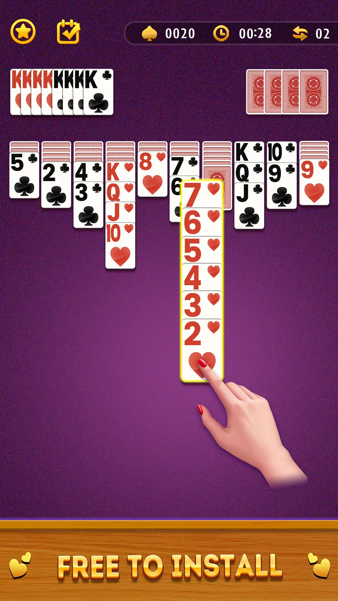 Spider Solitaire Card Game Tangkapan skrin 1