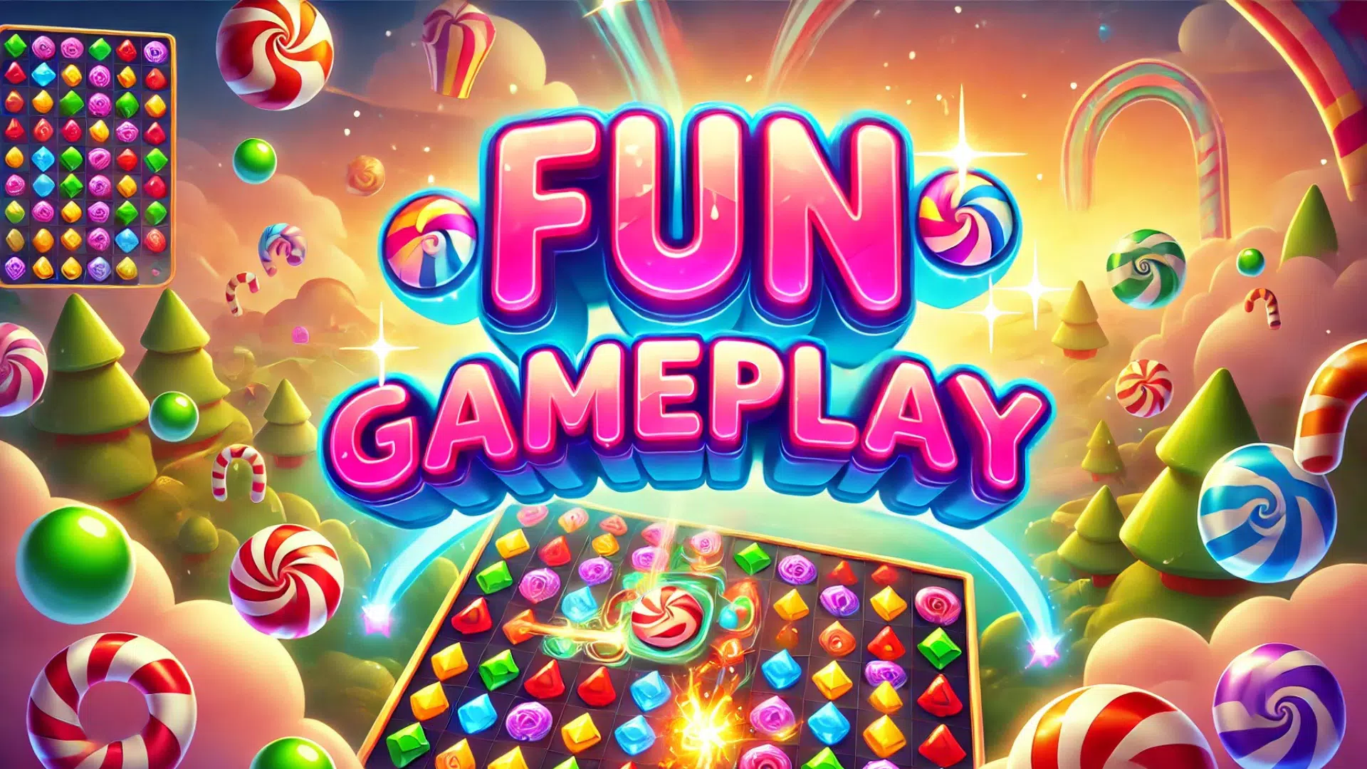 Sweet Candy - Match 3 Puzzle Ảnh chụp màn hình 2