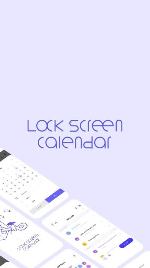 LockScreen Schedule - Calendar Screenshot 0