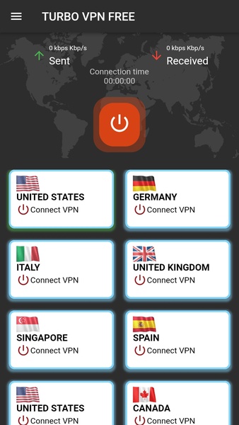 Turbo VPN Free স্ক্রিনশট 1