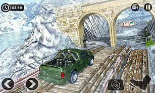 Offroad Army Cargo Driving Mis Captura de pantalla 1