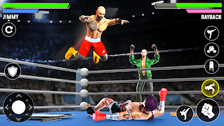 Real Fighting Wrestling Games Schermafbeelding 1