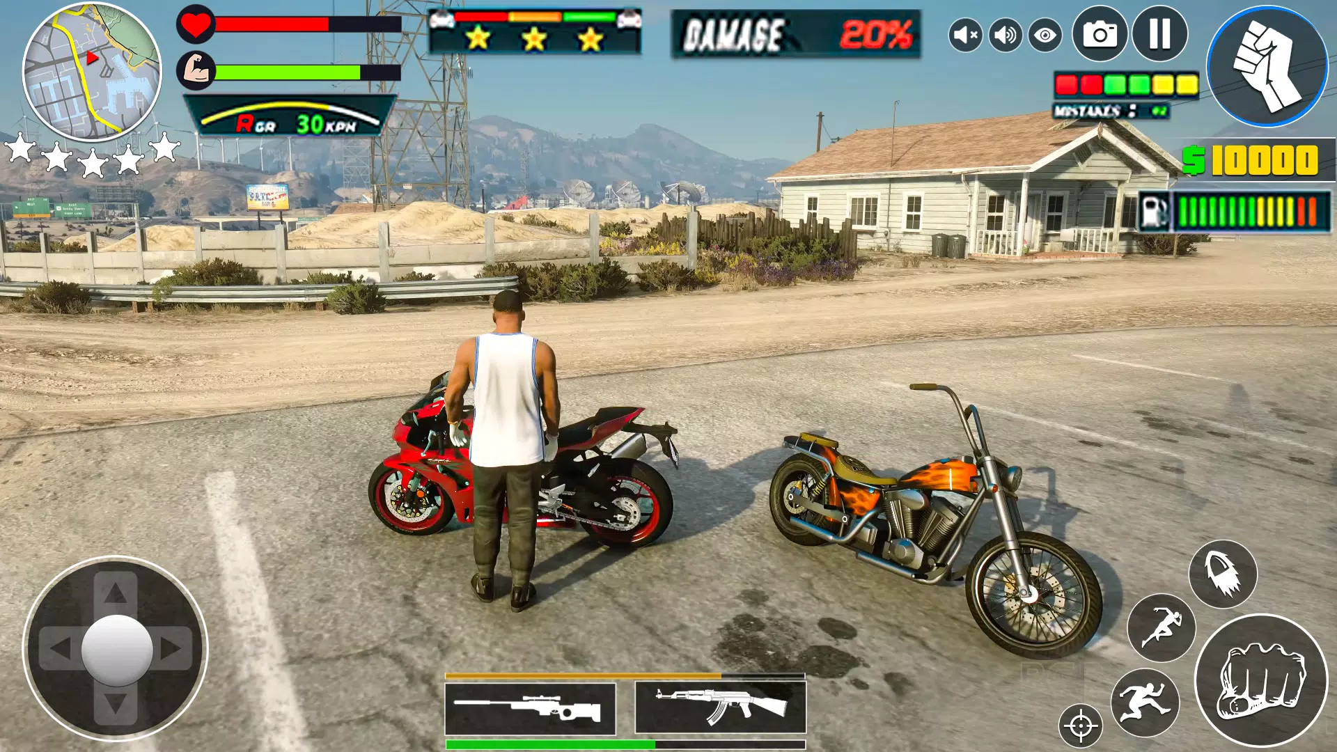Vegas City Gangster Crime Game Скриншот 2