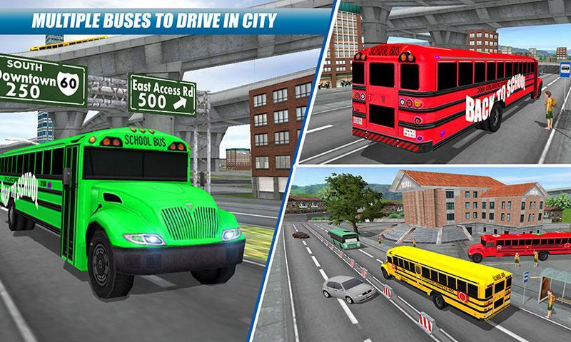 School Bus Driving Game Captura de tela 3