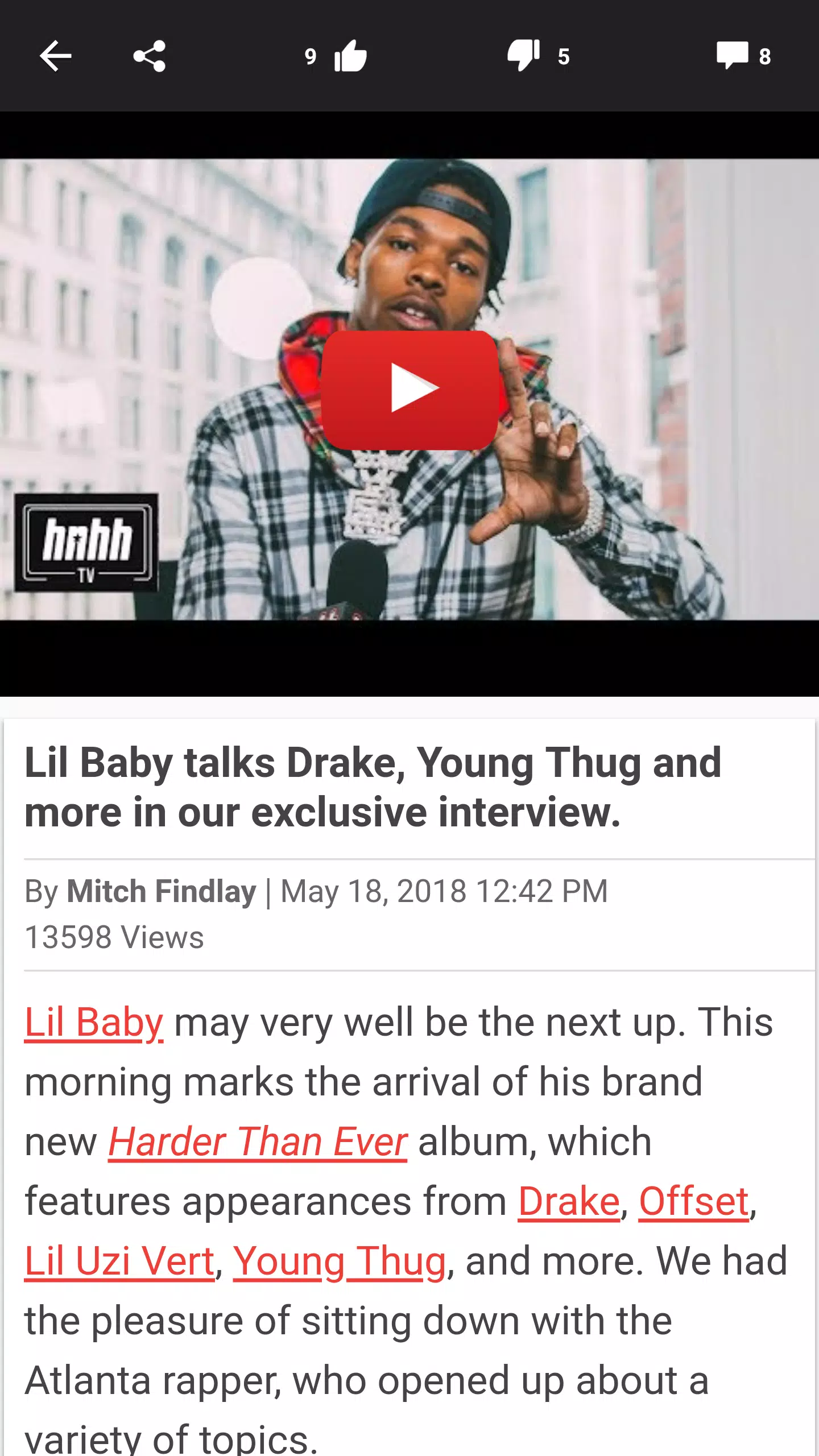 Hotnewhiphop HNHH Screenshot 1