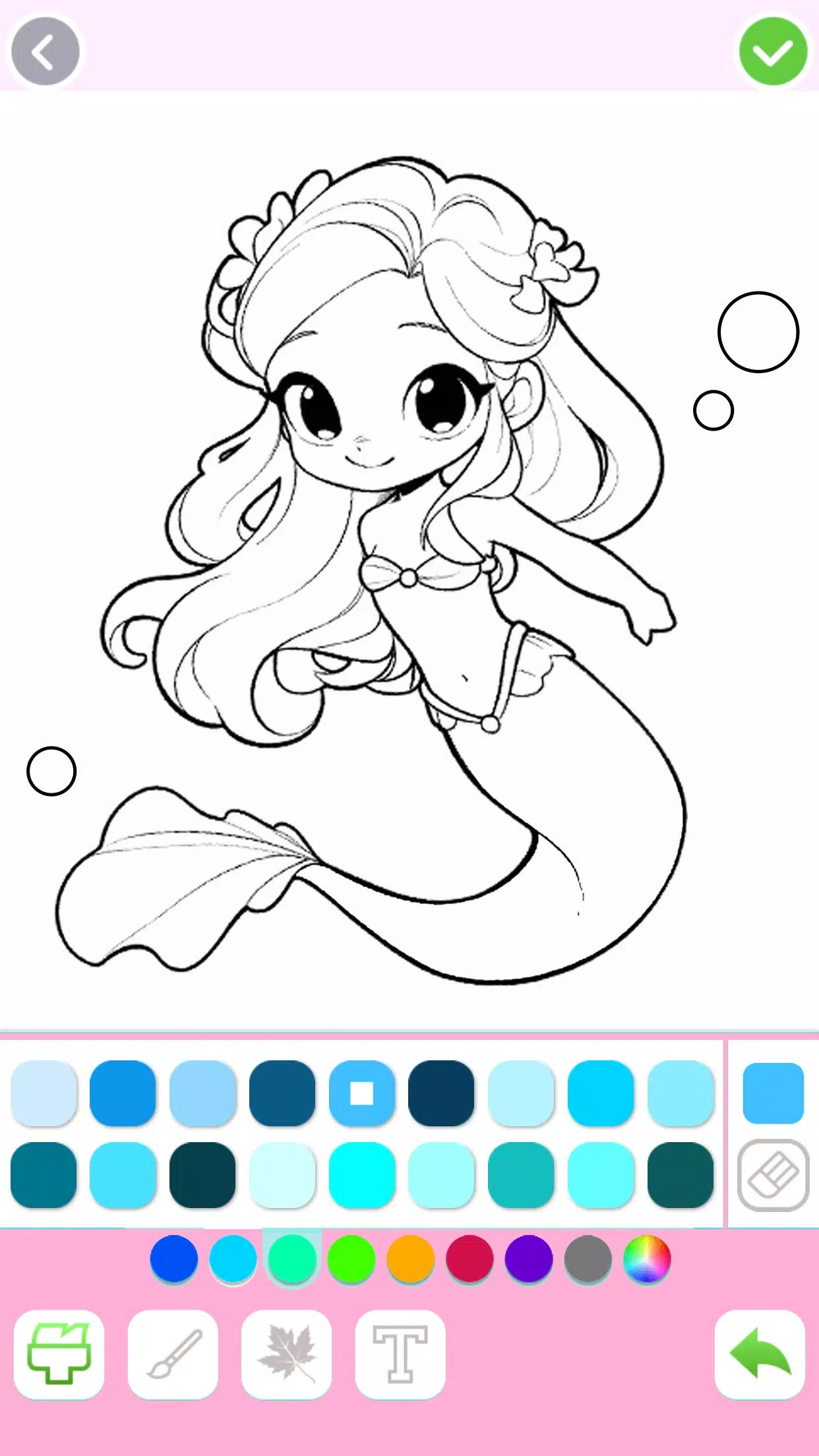 Mermaid Coloring:Mermaid games ဖန်သားပြင်ဓာတ်ပုံ 2