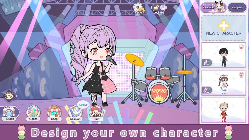 YOYO Doll Anime Dress Up Game Schermafbeelding 0