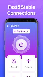 Geek VPN: Fast & Stable Proxy スクリーンショット 0