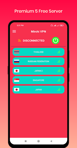 Mirchi VPN - Private & Fast Скриншот 1