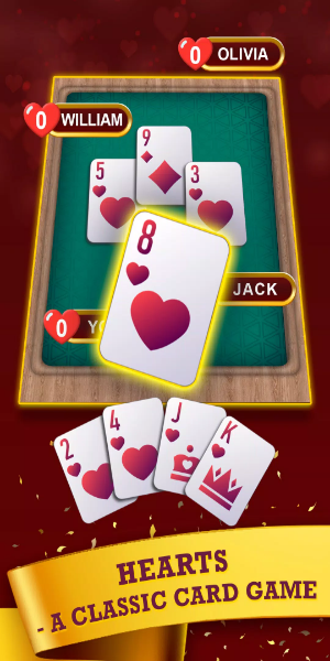 Hearts: Classic Card Game Fun স্ক্রিনশট 0