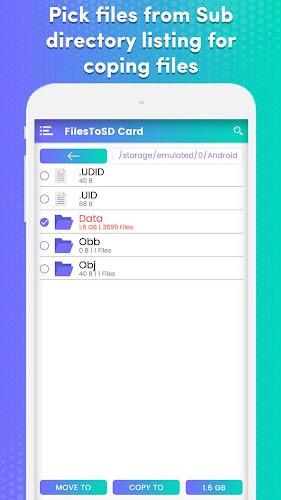 Transfer phone to SD Card – Fi Capture d'écran 2