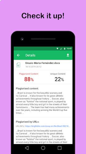 Skandy Plagiarism Checker स्क्रीनशॉट 3