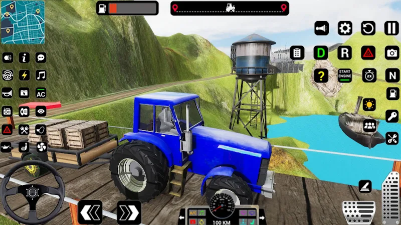 Tractor Trolly Driving Games ဖန်သားပြင်ဓာတ်ပုံ 1