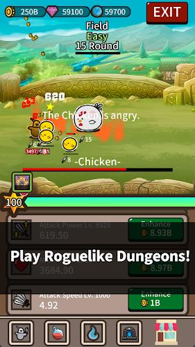 Lonely Knight : Idle RogueLike Zrzut ekranu 1