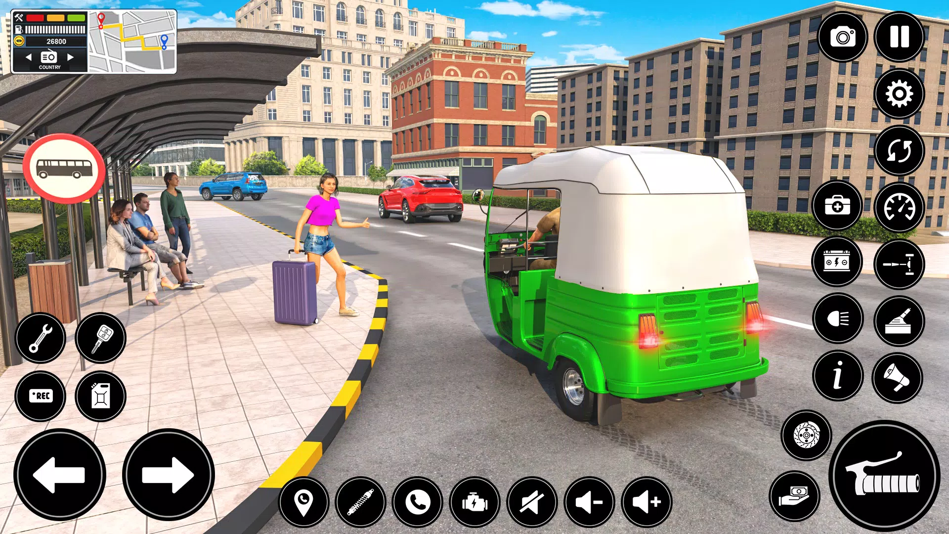 Schermata Auto Tuk Tuk Rickshaw Game 0