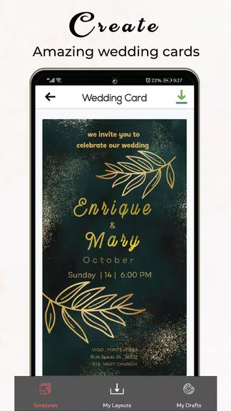 Invitation Card Maker & Ecards スクリーンショット 2