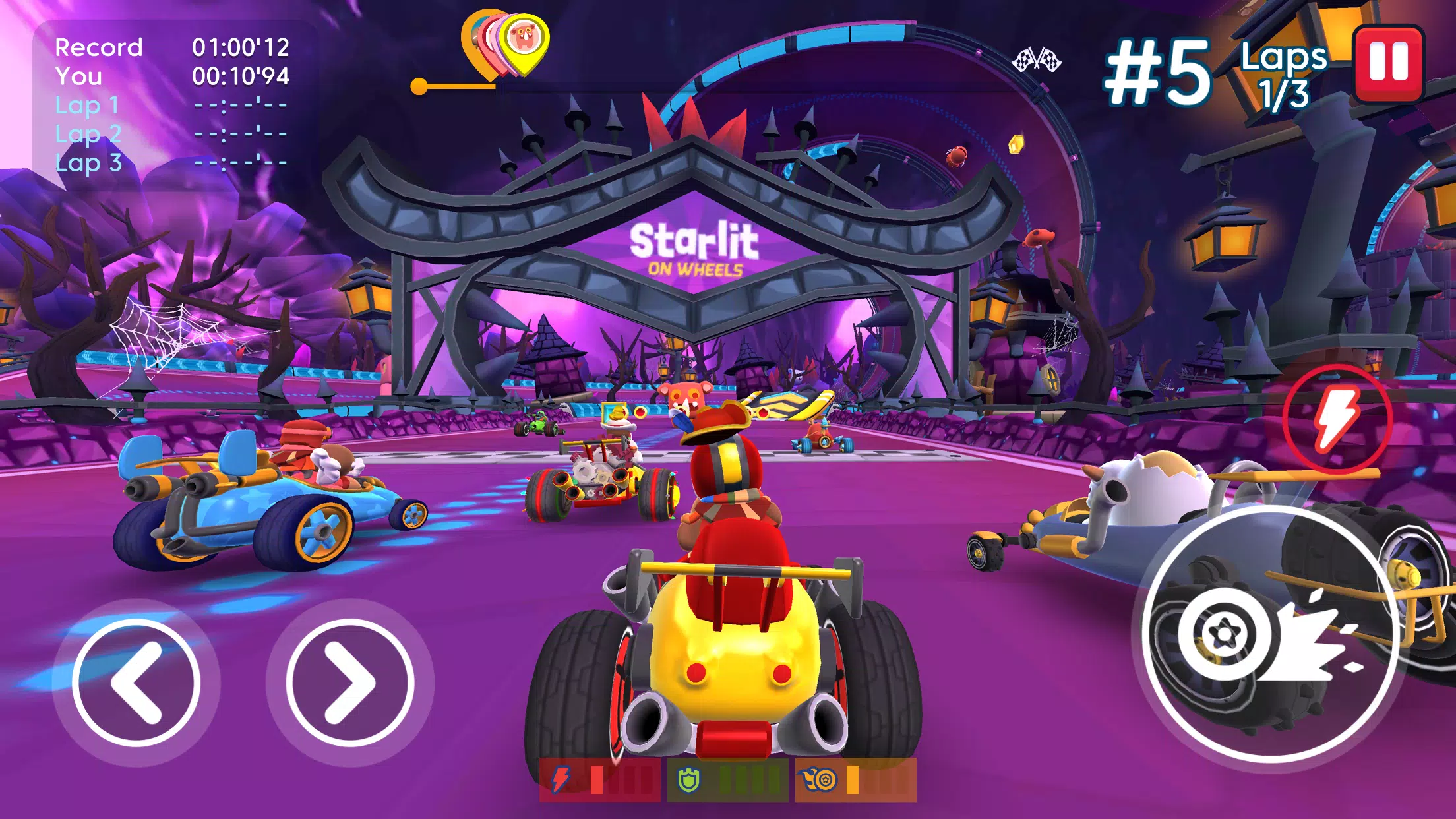 Starlit On Wheels: Super Kart Screenshot 1