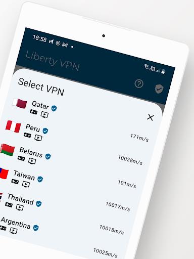 Liberty VPN Secure & Fast VPN ภาพหน้าจอ 1