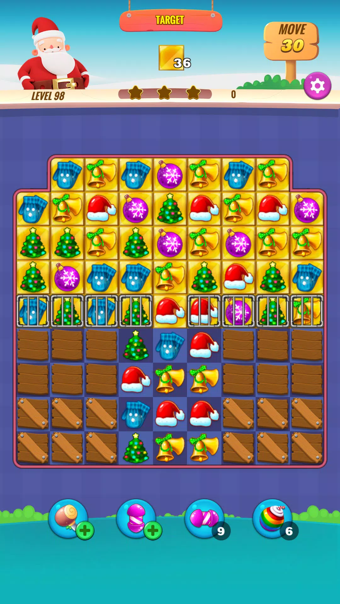 Christmas NewYear Match Game Скриншот 2