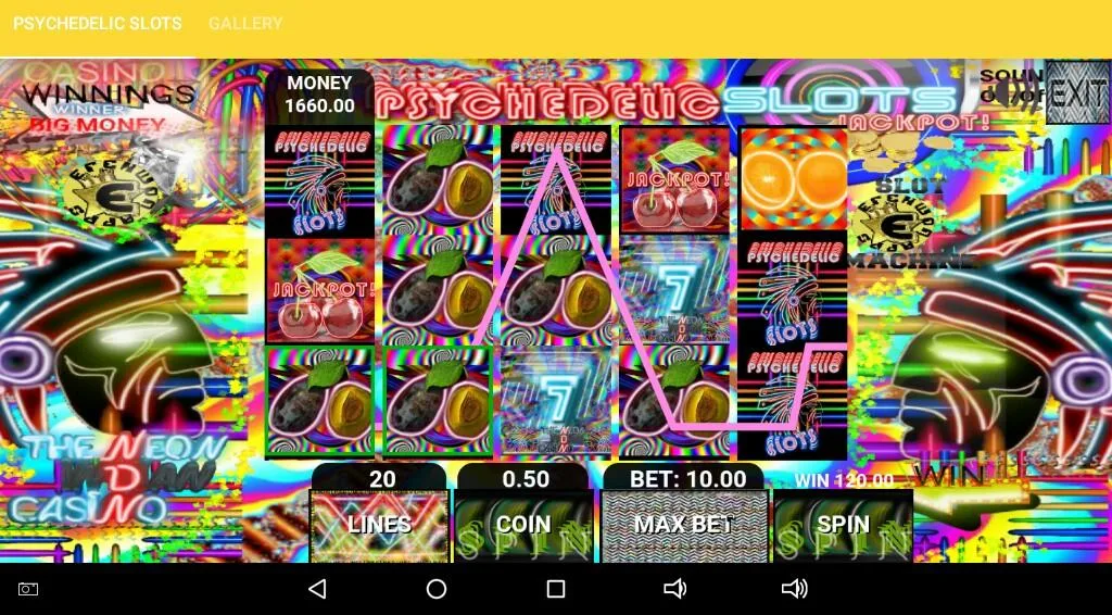 Psychedelic Slots Zrzut ekranu 0