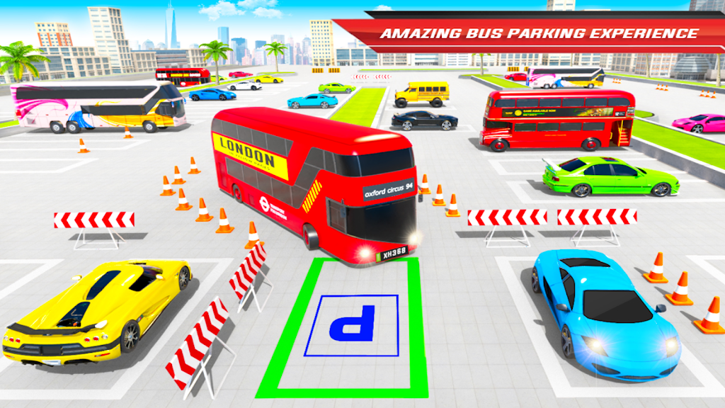 City Coach Bus Driving Sim 3D Ekran Görüntüsü 2