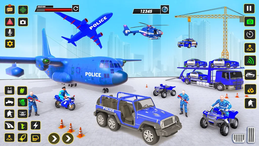 Police Car transporter Game 3D 螢幕截圖 1