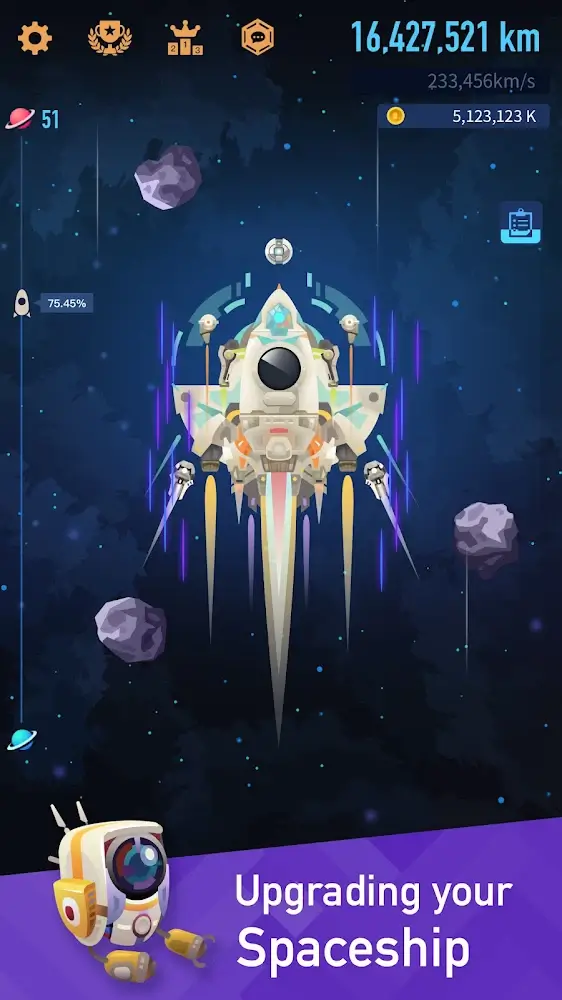 Space Colonizers Idle Clicker ဖန်သားပြင်ဓာတ်ပုံ 1