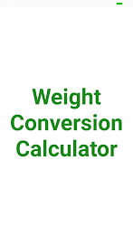 Weight Converter 螢幕截圖 1