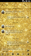 SMS Messages GlitterGold Glass Captura de pantalla 1