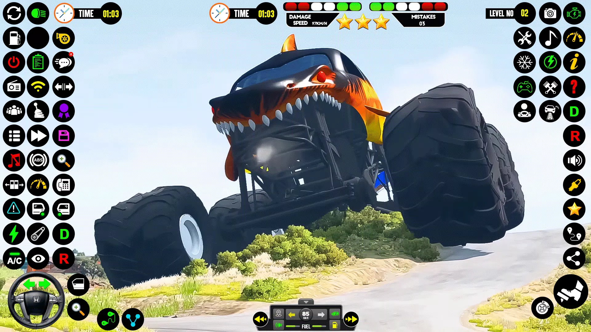 Monster Truck Racing: Truck 3D Captura de tela 1