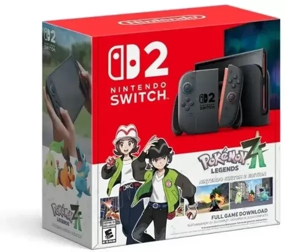 宝可梦传说Z-A Switch 2捆绑套装现登录亚马逊热售