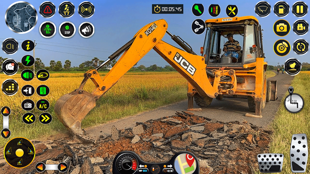 Real City JCB Construction 3D Captura de tela 2