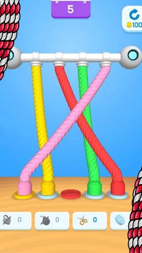 Twisted Tangle Knot 3D Game Captura de pantalla 0