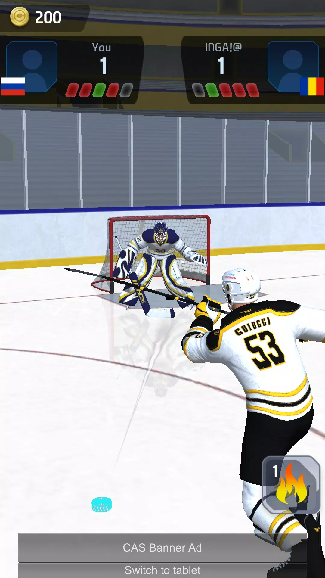 Hockey Game Stars 3D Скриншот 3