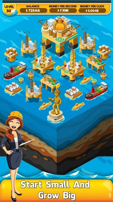 Oil Tycoon 2: Idle Miner Game Capture d'écran 0