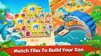 Zoo Tile - Match Puzzle Game Schermafbeelding 2