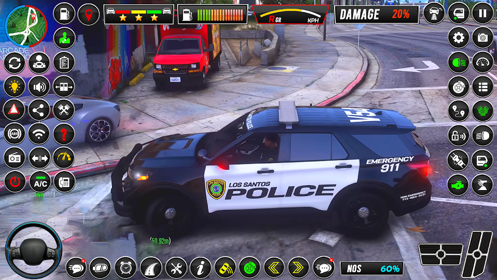 Police Car Chase: Car Games 3D ဖန်သားပြင်ဓာတ်ပုံ 2