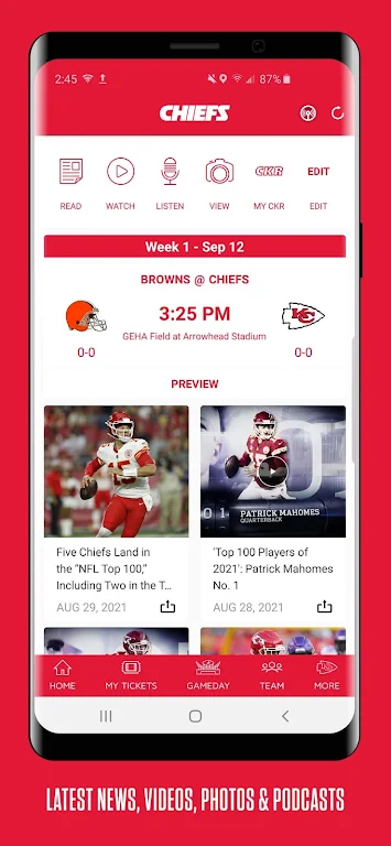 Chiefs Mobile Capture d'écran 1