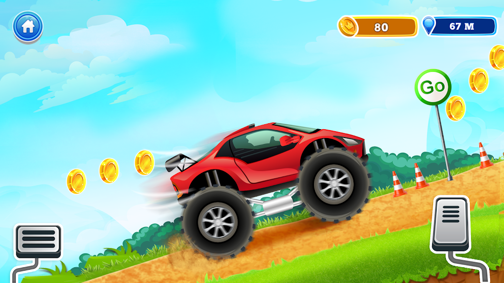 Uphill Races Car Game For Boys Скриншот 1