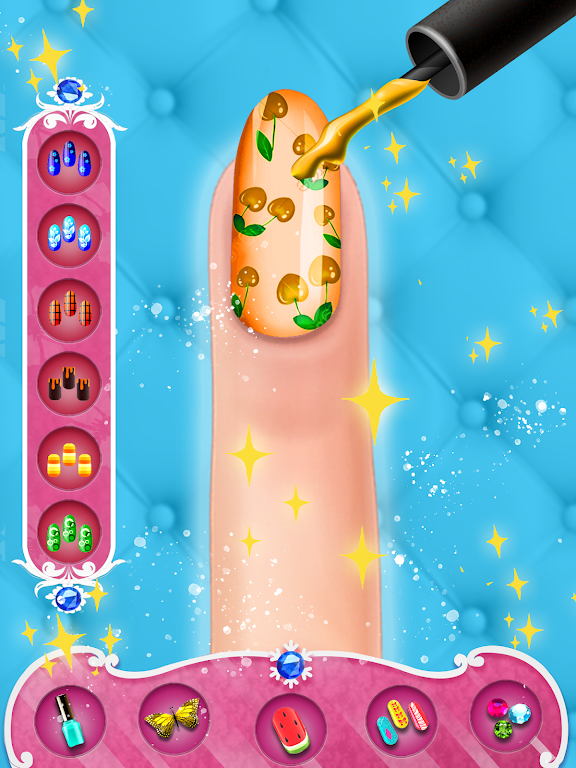 Fashion Nail Polish Salon Game Capture d'écran 0