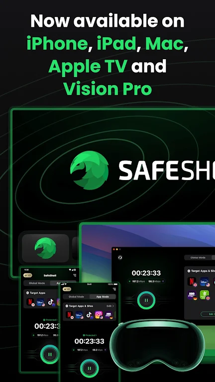 SafeShell VPN - Stream Freedom Tangkapan skrin 3