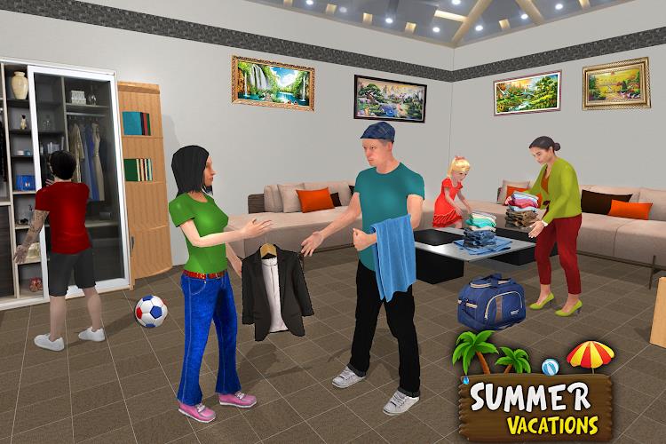 Virtual Family Summer Vacation Schermafbeelding 1