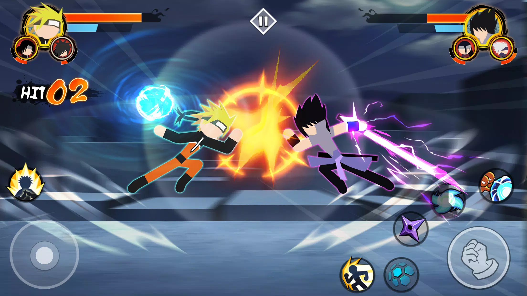 Stick Ninja - 3v3 Battle ภาพหน้าจอ 0