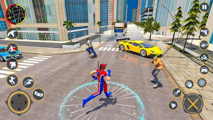 Miami Spider Rope Hero Games Zrzut ekranu 2