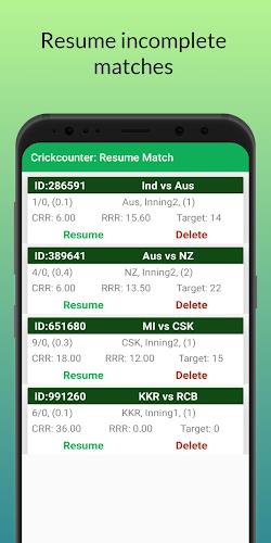 Cricket: Local match scorebook ภาพหน้าจอ 3