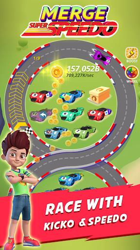 Merge Super Speedo - Kicko Car Tycoon Screenshot 1